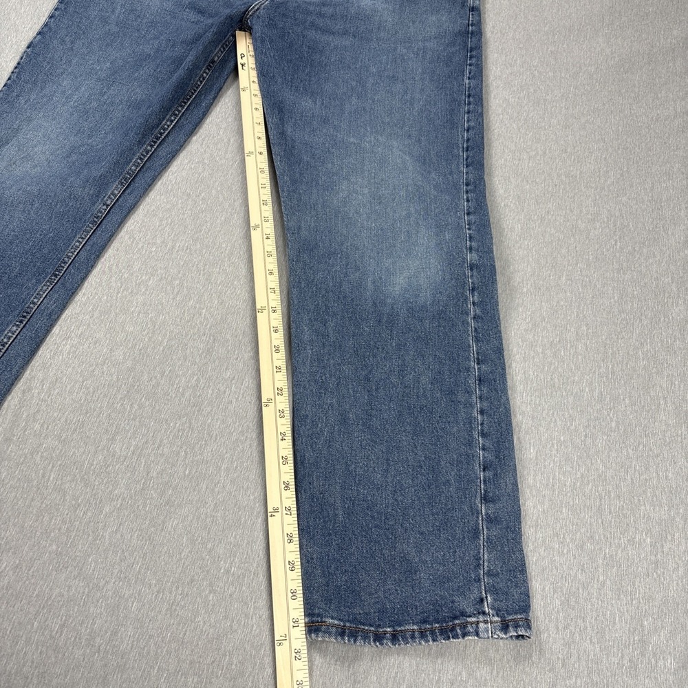 Lee Men Relaxed Fit Straight Leg Blue Denim Jeans Size 41x30.5 - Picture 6 of 12